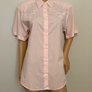 David Mathews pink shirt size 10